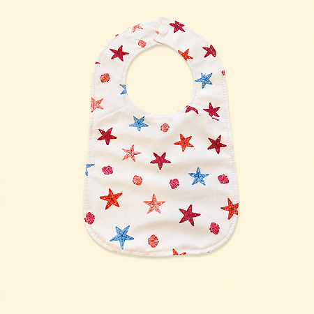 Babador impermeável Estrela do Mar | Coleção Fraldadinhos