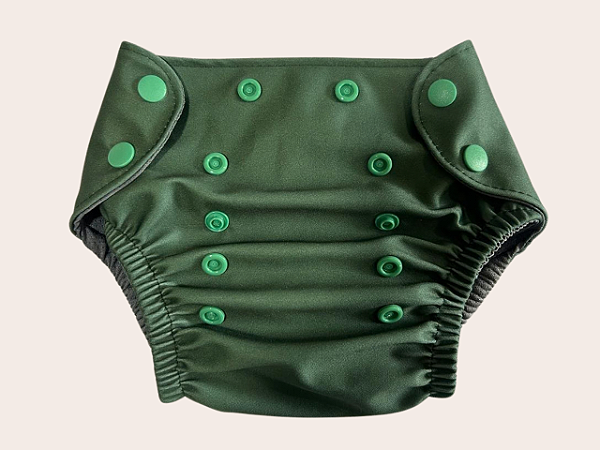 Fralda de piscina reutilizável Fraldadinhos - Verde Militar