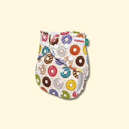 Fralda ecológica Donuts | Coleção Fraldadinhos