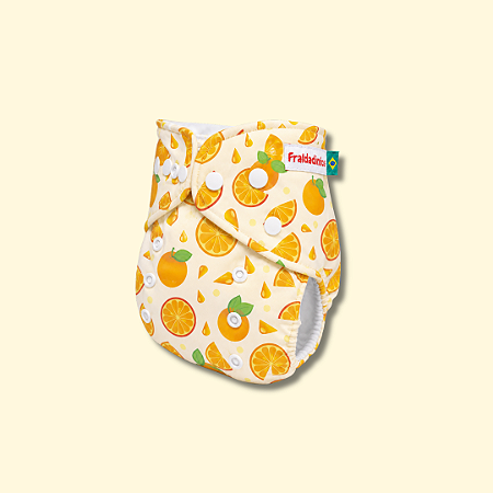 Fralda ecológica Laranjinha | Coleção Fraldadinhos