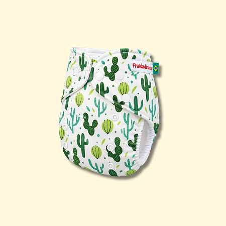 Fralda ecológica Cactos | Coleção Fraldadinhos