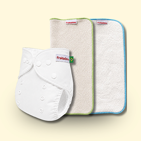 Kit Fralda Ecológica | Escolha sua estampa + 2 Absorventes Toalha um 4 e um de 6 camadas