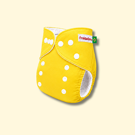 Fralda ecológica Amarelo Sol | Coleção Fraldadinhos