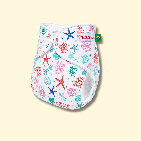 Fralda ecológica Fundo do mar | Coleção Fraldadinhos