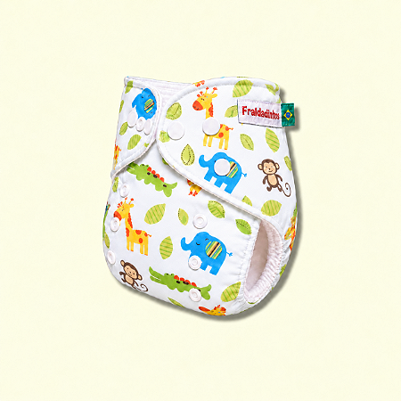 Fralda ecológica Turminha Safari | Coleção Fraldadinhos