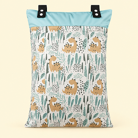 Bolsa de lavanderia Bosque dos Dinos | Coleção Fraldadinhos