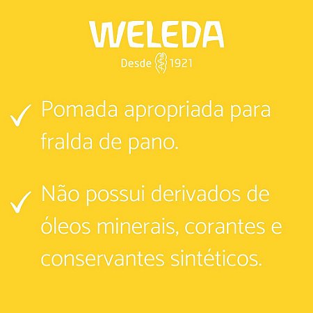 Pomada para assaduras a base de calêndula - Produto natural - Weleda