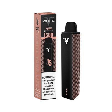 Descartavel - Ignite - Peach - V15 - 1500 puffs - 5% nic