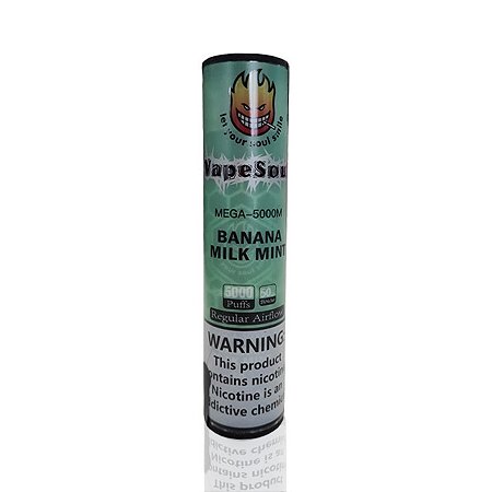 Descartável - VapeSoul - Mega Banana Milk Mint - 5000 puffs