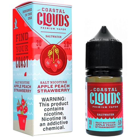 Coastal Clouds Salt Apple Peach Strawberry 30ml