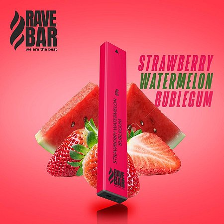 Descartavel - Rave Bar -Strawberry Watermelon Bubblegum - 5% mg - 400 puffs
