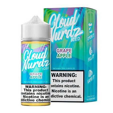 Juice - Cloud Nurdz - Grape Apple Iced - 100ml