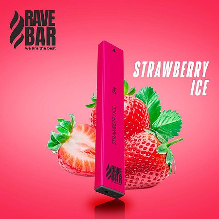 Descartavel - Rave Bar - Strawberry Ice - 400 puffs