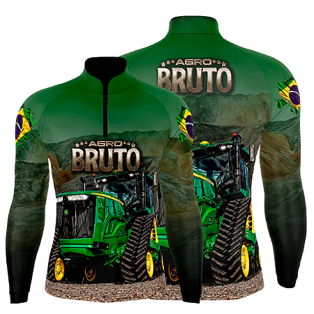 Camiseta Agro Bruto - John Deere Verde -  Proteção UV 50+