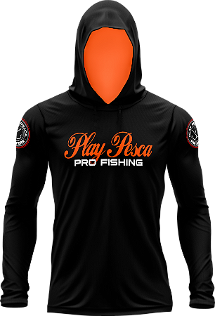 Camisa com Capuz Pro Fishing com Proteção Solar Uv50+ Play Pesca