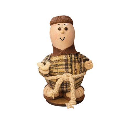 Imagem São Francisco de Assis em Cabaça Artesanal - 10 a 12cm