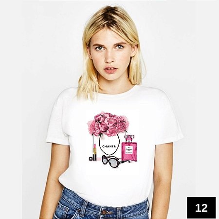 camisa branca chanel