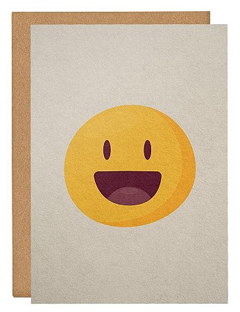 Cartão Emoji feliz