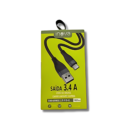 Cabo INOVA - USB TYPE C - 3.4A - 1 Metro