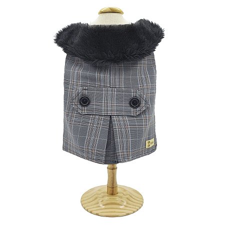 Roupa Para Cachorro Capa Pet London Botões Petisco