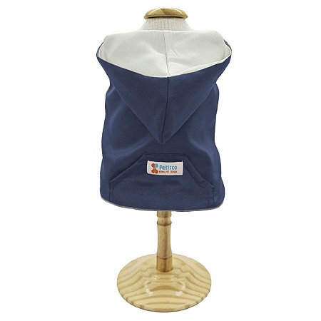 Roupa Pet para Cães Capa Blusa Pet Capuz e Bolso Forrada Virtus Petisco