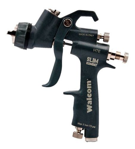 Pistola de pintura Walcom Slim Kombat HVLP feita em Kevlar com maleta - Walcom