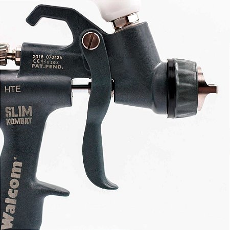 Pistola de pintura Walcom Slim Kombat HTE Bico 1.3mm feita em Kevlar com maleta - Walcom