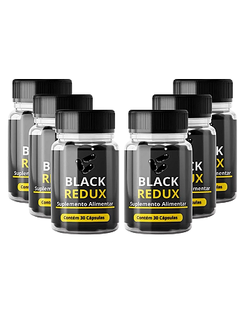Kit 06 Black Redux 30 cápsulas