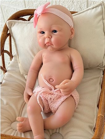 Bebê Reborn Silicone Solido Diana