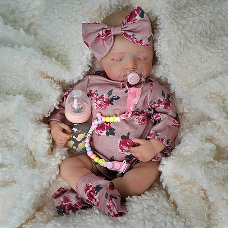 Bebê Reborn Kit Rosalie Realista Original