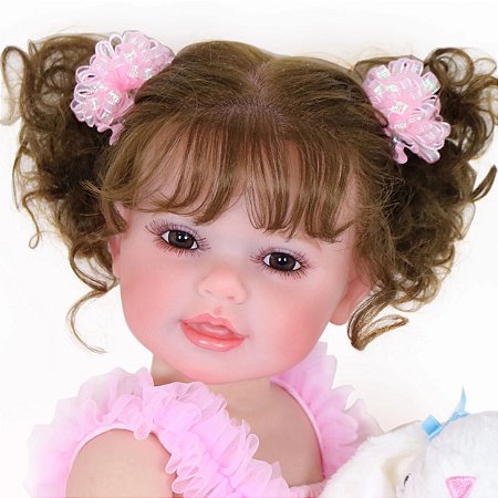Boneca Reborn Toddler De Silicone Michele