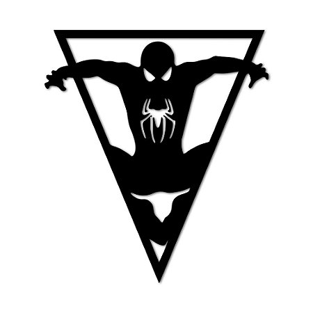 Aplique de Parede Geek Homem Aranha em Madeira