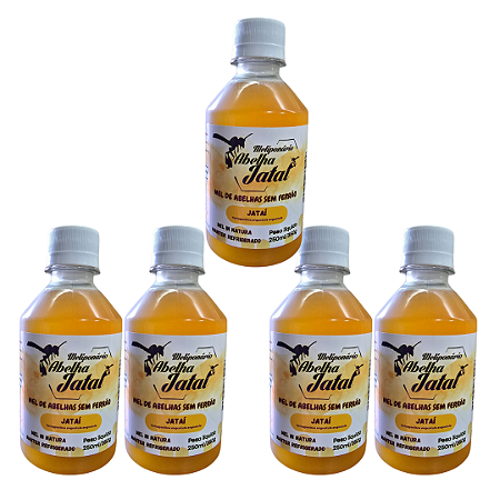 Mel de jataí - 250ml/350g - 5 UNIDADES - PREÇO ATACADO