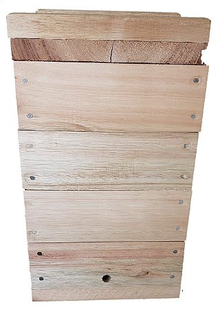 Caixa INPA 20x20cm para jataís/iraís/manduri/mandaçaia/guaraipo - 3 repartições