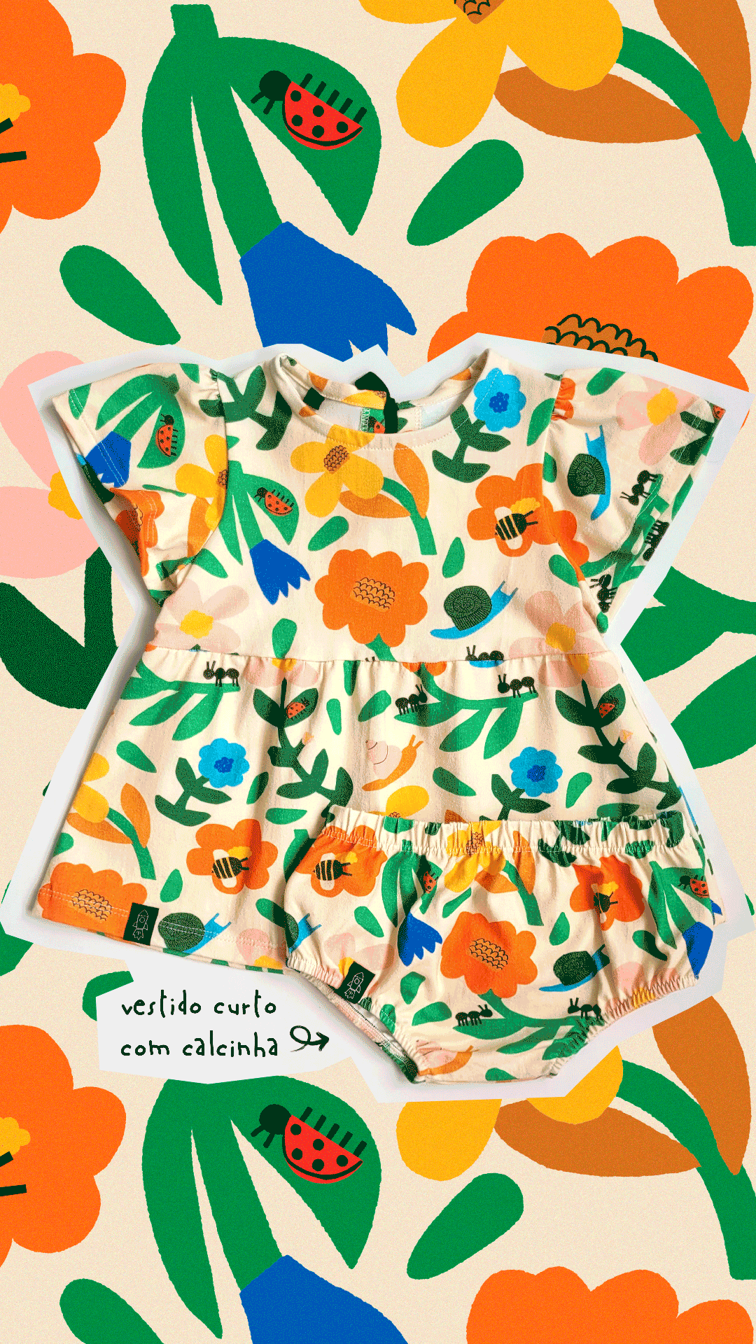 Vestido Calcinha Jardim