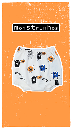 tapa fralda monstrinhos