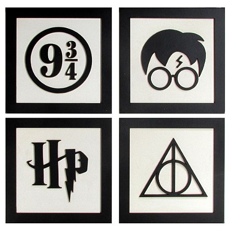 Conjunto de quadros Harry Potter