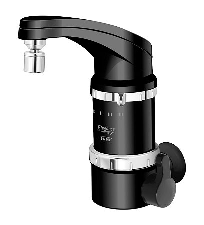 Torneira Elétrica Parede Fame Elegance 4t Preta 220v 5400w