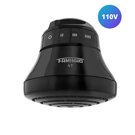 Chuveiro Elétrico Ducha Faminho 4t Black 5400w 127v p/ Baixa Pressão