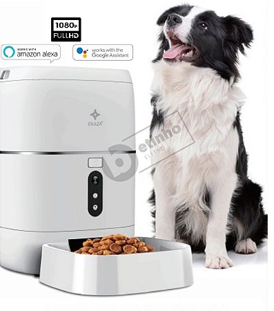 Nutri Alimentador PRO Inteligente Automático Câmera Google Alexa