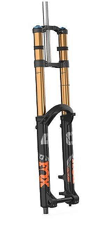 SUSPENSÃO 40, K, FLOAT, 29in, F-S, 203, Grip 2, HSC, LSC, HSR, LSR, Shiny Blk, Orange/Gloss Blk Log