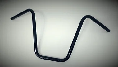 Guidão Ape Hanger 12" 7/8" Preto LSL Garage Custom