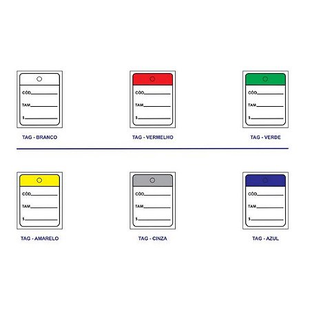 1 Mil Etiquetas Tag Para Precificação Roupas 30mmx38mm