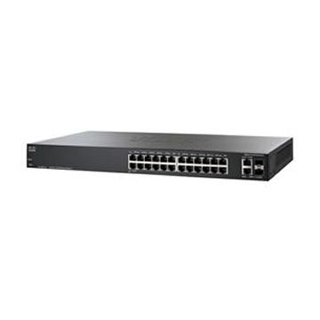 Switch PoE Cisco Gerenciável SF200 24 Portas 10-100 + 2 Gigabit/SFP