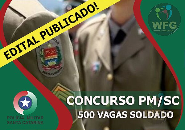 CURSO ONLINE  SOLDADO DA PMSC 2023    - EDITAL PUBLICADO - 500 VAGAS NÍVEL SUPERIOR (( LANÇAMENTO ))
