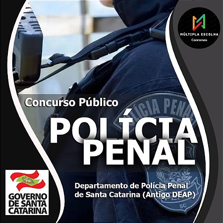 CURSO SAP/SC - POLÍCIA PENAL  (Antigo DEAP - Agente Penitenciário)   - EXTENSIVO-  (Liberado até a próxima prova)