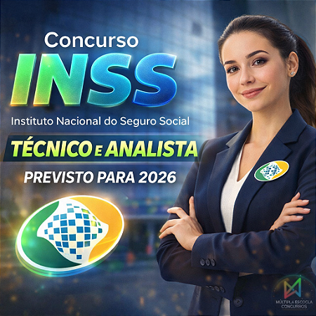 CURSO ONLINE INSS 2026 - TÉCNICO DO SEGURO SOCIAL - Nível Médio (Pré e Pós-Edtial)