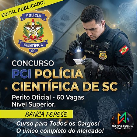 CURSO ONLINE PÓS-EDITAL - POLÍCIA CIÊNTÍFICA ** PERITO CRIMINAL: ENGENHARIA CIVIL ** Edital Publicado