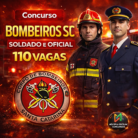 CURSO ONLINE CBMSC| SOLDADO BOMBEIROS EFETIVOS 2026 - Curso Completo + Questões + Simulados Pré-Prova.
