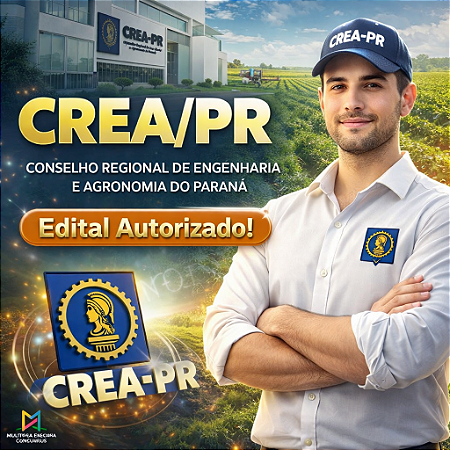 CURSO ONLINE PRÉ E PÓS-EDITAL CREA/PR ( AGENTE PROFISSIONAL ENGENHEIRO AGRÔNOMO / ENGENHEIRO CIVIL ) (Edital Autorizado)